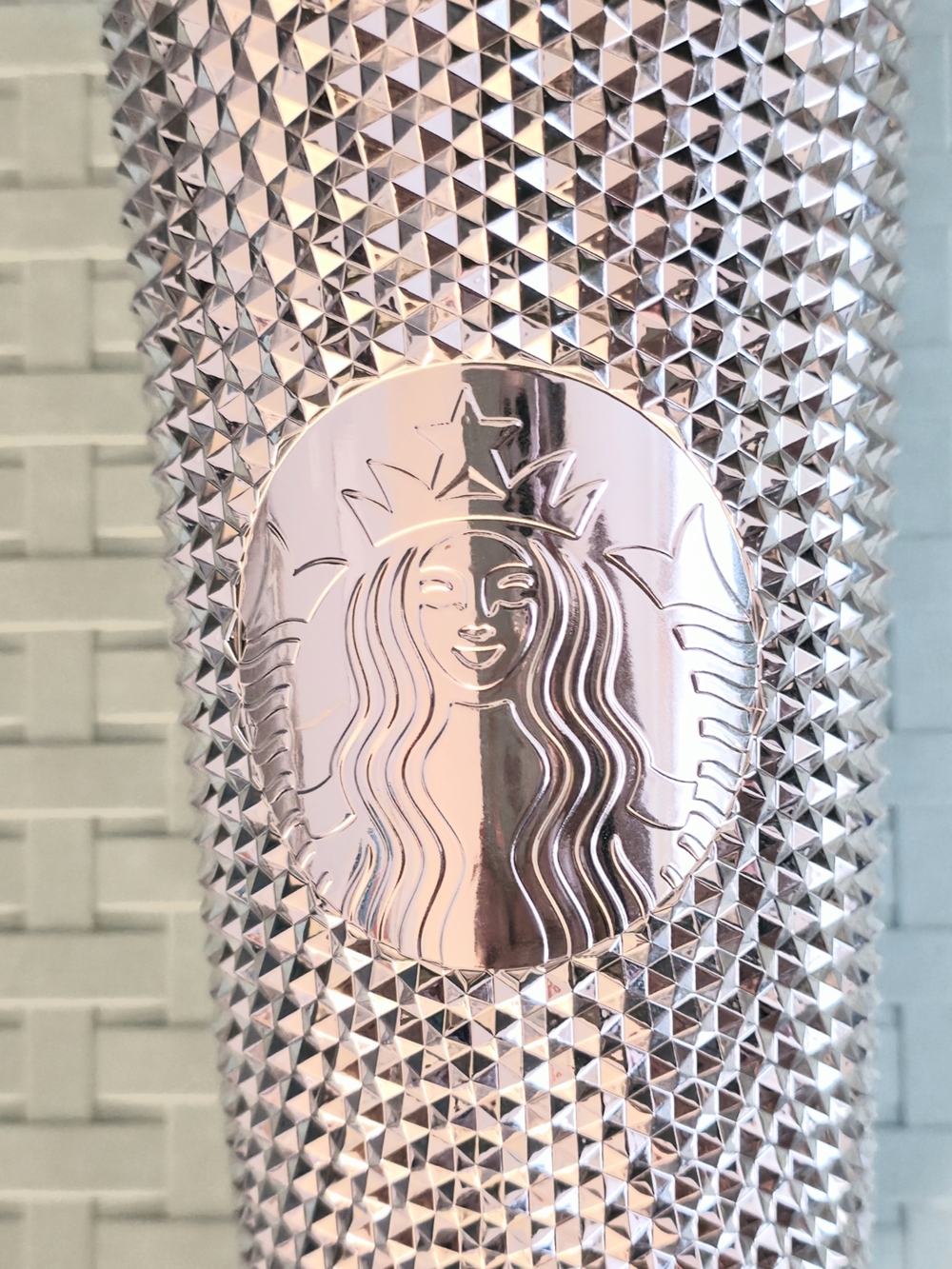 Disney 100 Celebration Starbucks Silver Studded Tumbler with Straw NEW - Picture 2 of 5